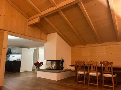 Küche/Küchenzeile in der Unterkunft Region de Gstaad - Ultra Modern Apartment- Huge Roof Terrace - Great Views
