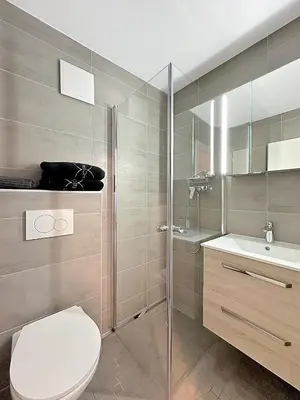 Ein Badezimmer in der Unterkunft Studio 505 - Sion Old City - Swiss Alps