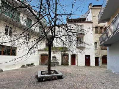 Das Gebäude in dem sich die Ferienwohnung befindet
