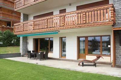 Das Gebäude in dem sich die Ferienwohnung befindet