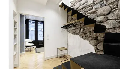 Ein Sitzbereich in der Unterkunft Little Escape House with Sauna & perfect Location