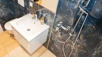 Ein Badezimmer in der Unterkunft Lake Star