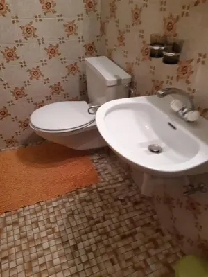 Ein Badezimmer in der Unterkunft Wohnung Bergruh