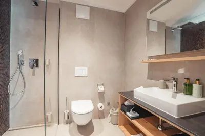 Ein Badezimmer in der Unterkunft Hotel Porta Cervino