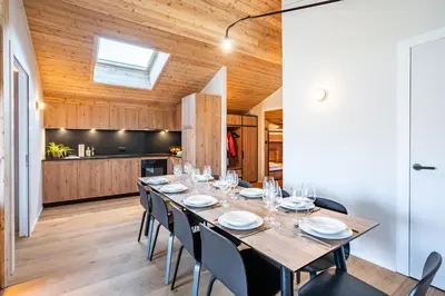 Küche/Küchenzeile in der Unterkunft SWISSPEAK Resorts by Pierre & Vacances Premium Thyon