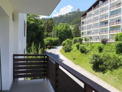 Ein allgemeiner Bergblick oder ein Berglick von der Ferienwohnung aus