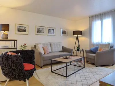 Ein Sitzbereich in der Unterkunft Apartment Beatrice Garden by Interhome
