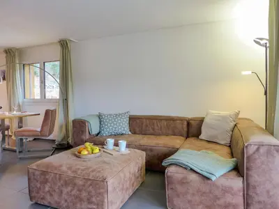 Ein Sitzbereich in der Unterkunft Apartment Ibex by Interhome