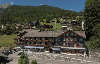 Ein allgemeiner Bergblick oder ein Berglick von der Ferienwohnung aus