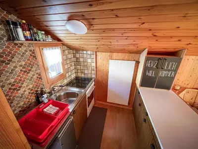 Küche/Küchenzeile in der Unterkunft Chalet Talblick
