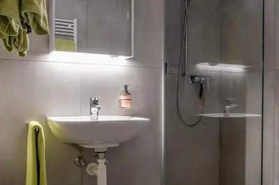 Ein Badezimmer in der Unterkunft Ferienwohnungen Zurschmitten