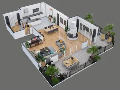 Grundriss der Unterkunft Spirit Apartments - The Penthouse - Lake View - Parking