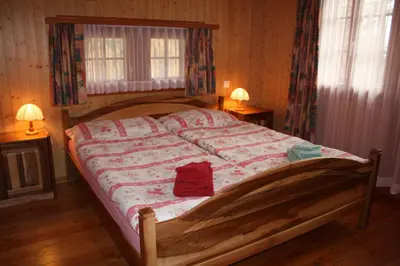 Ein Bett oder Betten in einem Zimmer der Unterkunft Chalet Zwächta