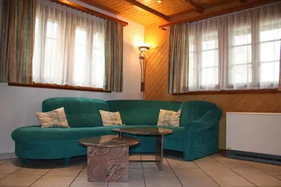Ein Sitzbereich in der Unterkunft Chalet Zwächta