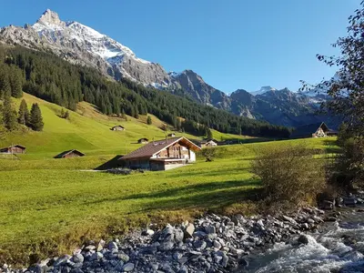 Naturlandschaft in der Nähe des Bauernhofs
