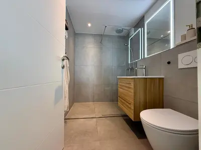 Ein Badezimmer in der Unterkunft Apartment Panorama