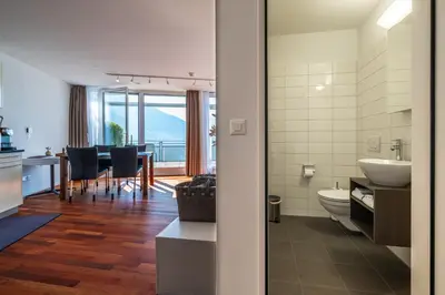 Ein Badezimmer in der Unterkunft Ferienwohnung Attika