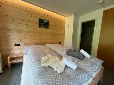 Ein Bett oder Betten in einem Zimmer der Unterkunft Studio Blitzingen, Castle A1
