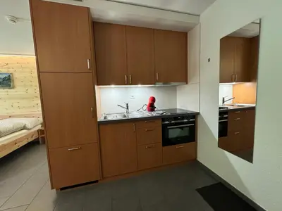 Küche/Küchenzeile in der Unterkunft Studio Blitzingen, Castle A1
