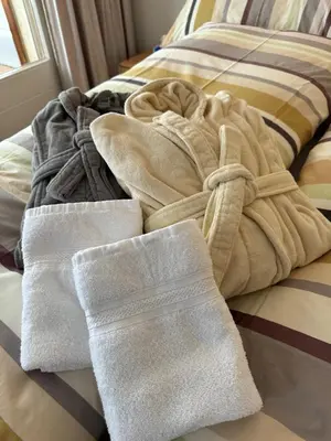 Ein Bett oder Betten in einem Zimmer der Unterkunft Studio Blitzingen, Castle A1