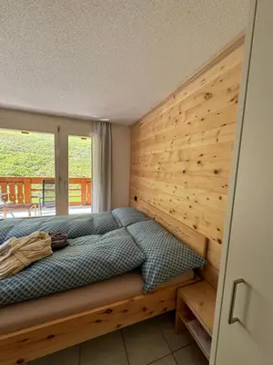 Ein Bett oder Betten in einem Zimmer der Unterkunft Studio Blitzingen, Castle B1