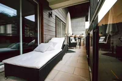 Ein Bett oder Betten in einem Zimmer der Unterkunft Haus Montanara