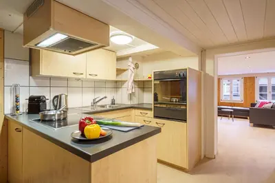 Küche/Küchenzeile in der Unterkunft StayBrienz - Lake Brienz Family Holiday Apartment