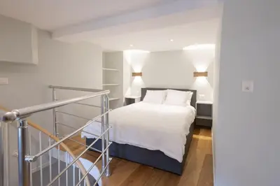 Ein Bett oder Betten in einem Zimmer der Unterkunft Studio-duplex Tower