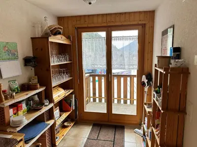 Ein allgemeiner Bergblick oder ein Berglick von der Ferienwohnung aus