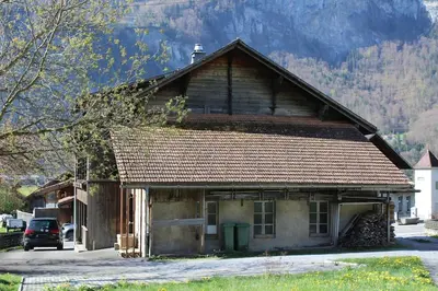 Ein allgemeiner Bergblick oder ein Berglick von der Ferienwohnung aus