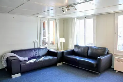 Ein Sitzbereich in der Unterkunft Family-friendly chalet apt with balcony