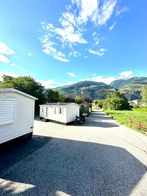Ein allgemeiner Bergblick oder ein Berglick von der Ferienwohnung aus