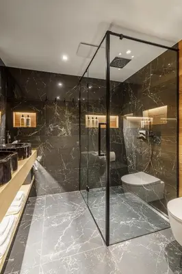 Ein Badezimmer in der Unterkunft Boutique Hotel Panorama Grindelwald