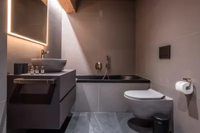 Ein Badezimmer in der Unterkunft Apartment Neuenhaus 4.5 – GRIWA RENT AG