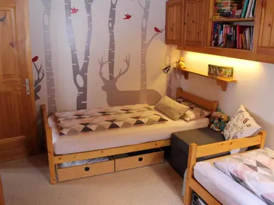 Ein Bett oder Betten in einem Zimmer der Unterkunft Apartment Jonathan EG Süd by Interhome