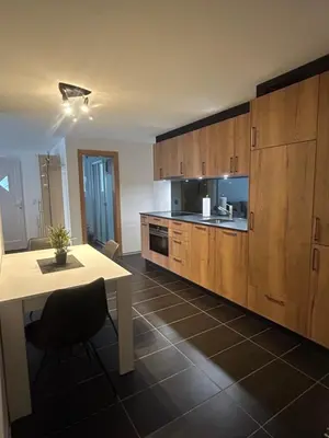 Küche/Küchenzeile in der Unterkunft Gemütliche Wohnung mit Bergblick