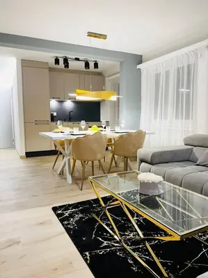 Ein Sitzbereich in der Unterkunft Valère II - appartement de 3,5 pièces de standing