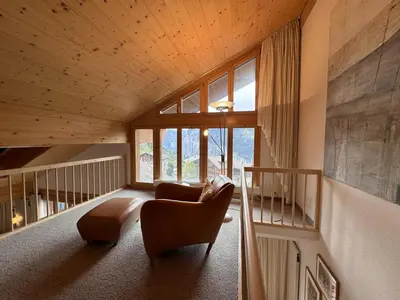 Ein Sitzbereich in der Unterkunft Chalet Bella Vista 12 - Penthouse