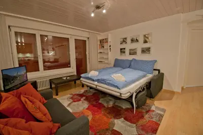 Ein Bett oder Betten in einem Zimmer der Unterkunft Haus Arola, Apartment Hirle