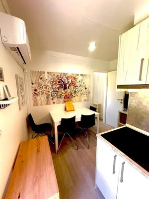 Küche/Küchenzeile in der Unterkunft LuxCube 5