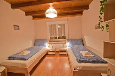 Ein Bett oder Betten in einem Zimmer der Unterkunft Haus Bodmen B, Apartment Stellisee