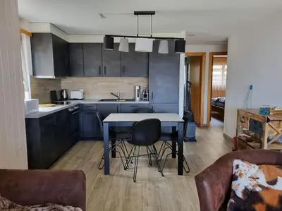 Küche/Küchenzeile in der Unterkunft Appartement 3 pièces à Anzère