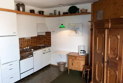 Küche/Küchenzeile in der Unterkunft Wunderbarer Panoramablick
