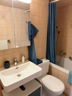 Ein Badezimmer in der Unterkunft Gemütliches Studio im Zentrum