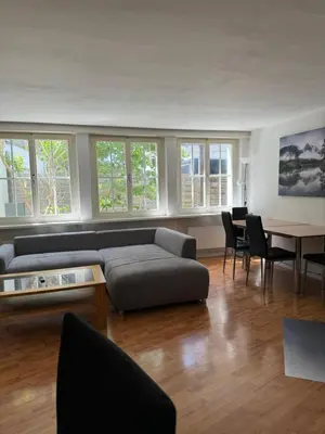 Ein Sitzbereich in der Unterkunft Garden House