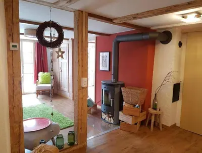 Ein Sitzbereich in der Unterkunft Chalet Mönchsblick