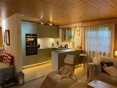 Küche/Küchenzeile in der Unterkunft Apartment Halten by Interhome
