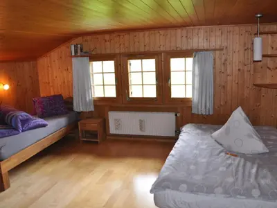Ein Bett oder Betten in einem Zimmer der Unterkunft Apartment Trachsel-Huus by Interhome