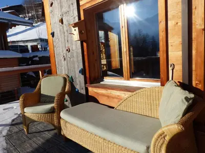 Ein Sitzbereich in der Unterkunft Apartment Strubelblick EG by Interhome