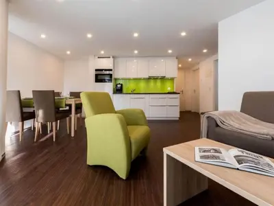 Küche/Küchenzeile in der Unterkunft Apartment Haus Alpenrose by Interhome
